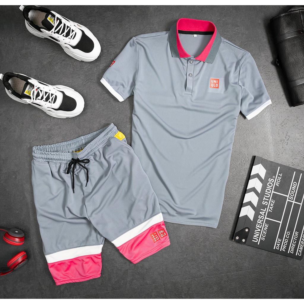 Bộ Mặc Nhà Thể Thao Nam Mùa Hè Phong Cách Cao Cấp, Bộ Uni Tennis Tập Gym Đi Chơi | BigBuy360 - bigbuy360.vn