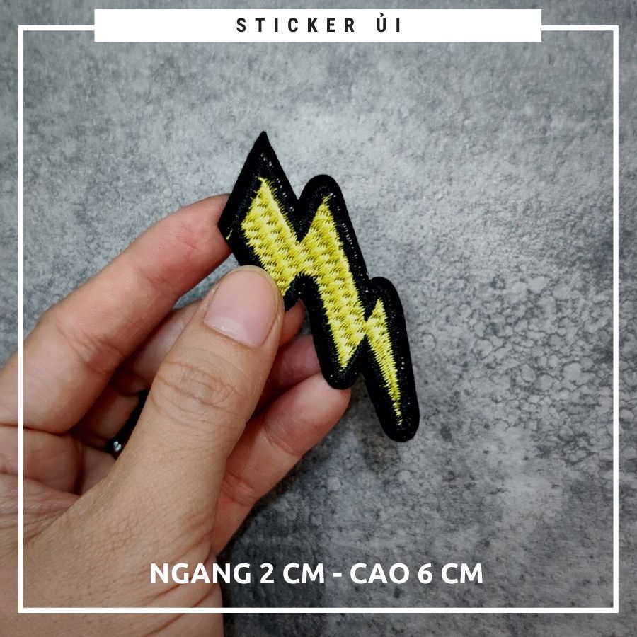 Sticker ủi áo Cao cấp - CÓ SẴN KEO ỦI - sticker vải dùng làm miếng vá áo, phụ kiện trang trí quần áo, balo, giày, nón