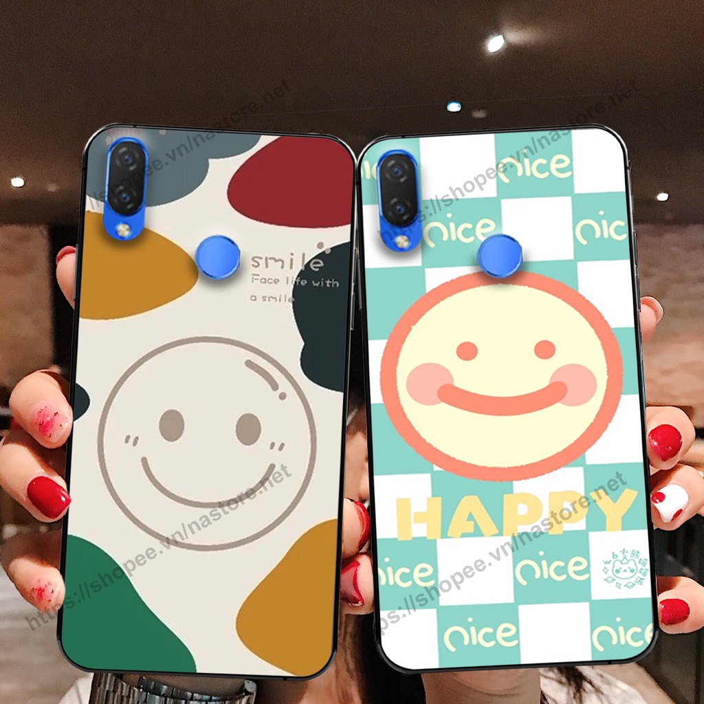 Ốp lưng Huawei Nova 3 / Nova 3E / Nova 3i mặt cười, họa tiết caro đơn giản đẹp cute