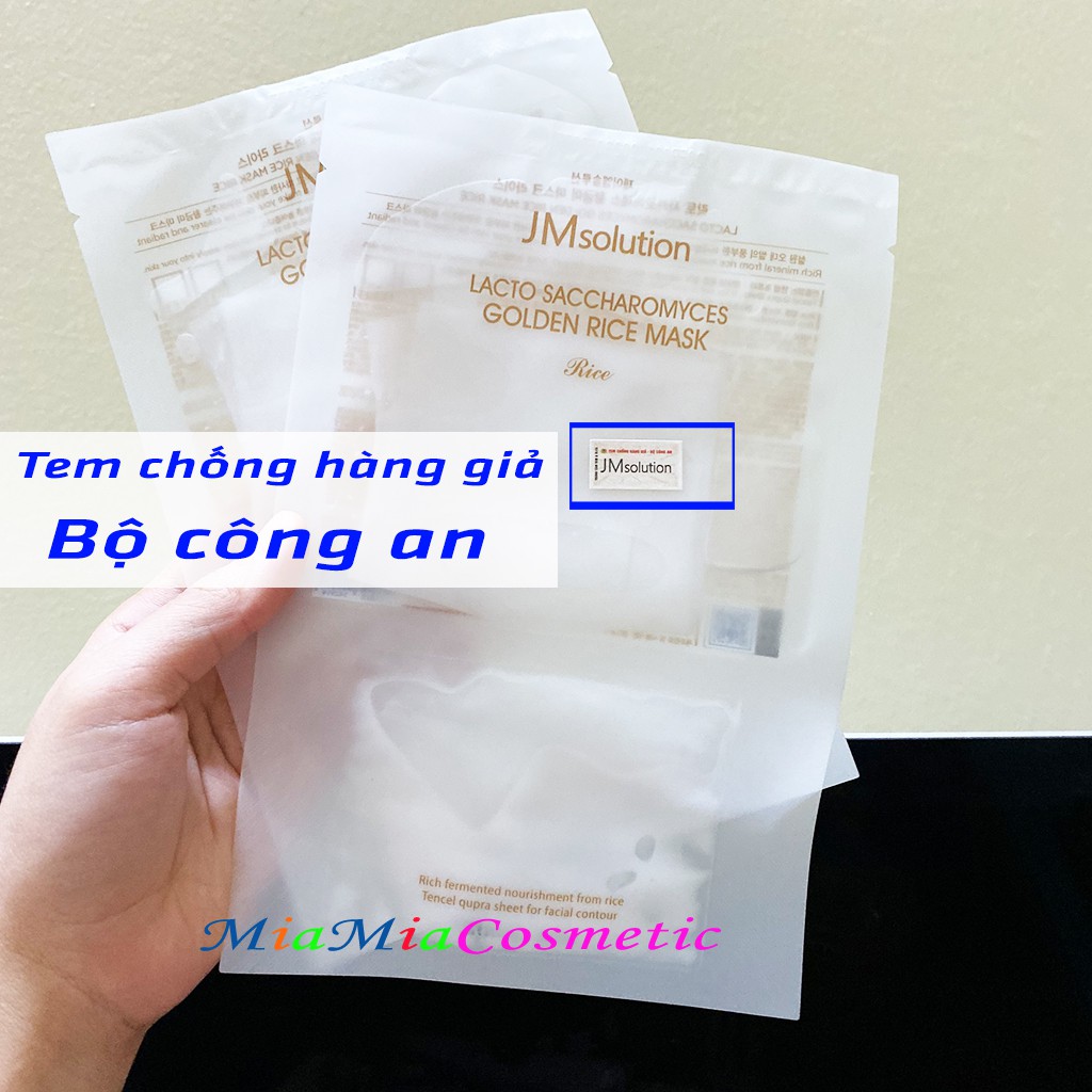 Mặt Nạ Gạo JM Solution Tinh Chất Gạo (Miếng lẻ) JM Solution Lacto Saccharomyces Golden Rice Mask Cấp Ẩm Sáng Da | BigBuy360 - bigbuy360.vn