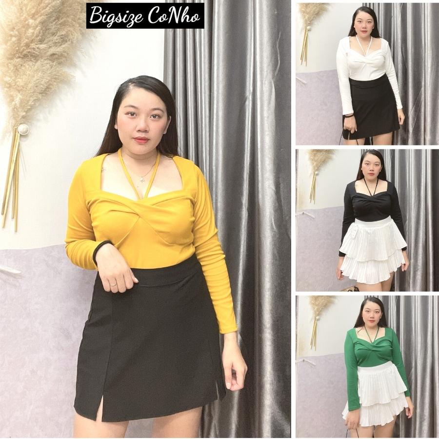 Áo thun dài tay bigsize nữ phông dáng Chuppy từ 58-95kg TD2