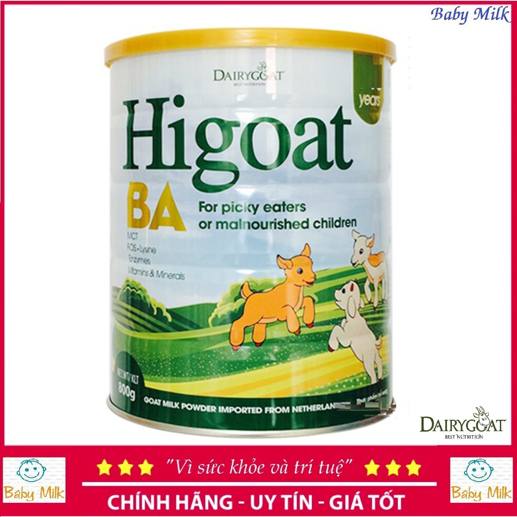 Sữa Dê Higoat BA (800g)