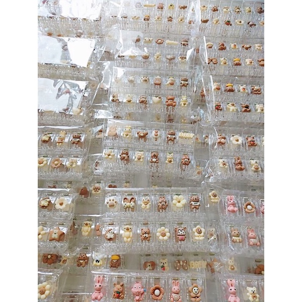 Kẹp tóc càng cua hình gấu nâu hồng hottren