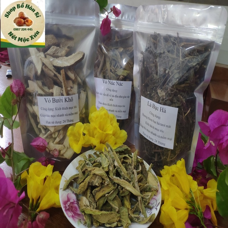 Vỏ Bưởi Khô Gội Đầu (100g)