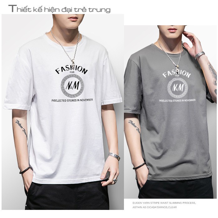 Áo thun nam TINOFUN Áo tay lỡ nam form rộng thể thao cộc tay đẹp hè thu 5 màu cao cấp MK Q