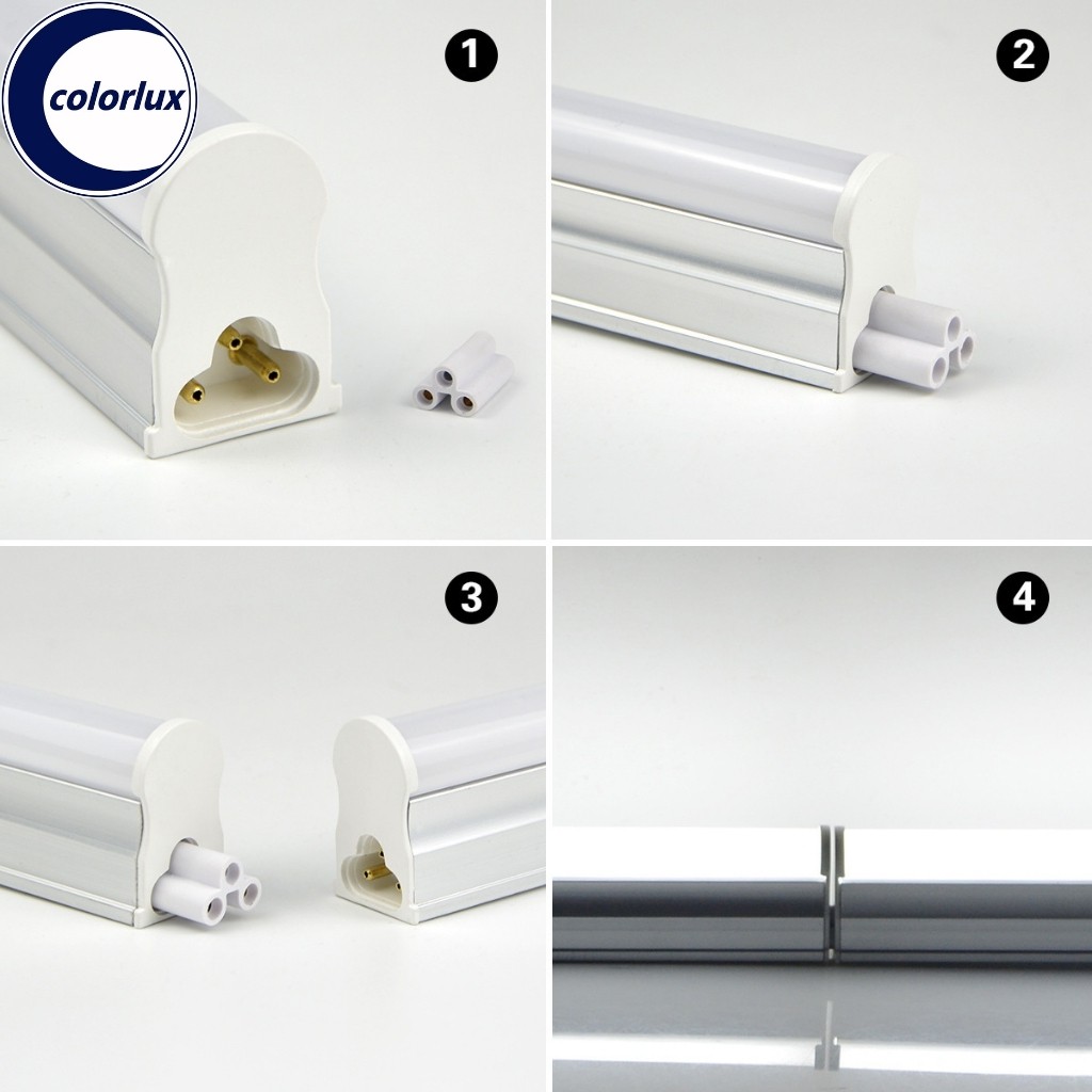 Combo 5 Đèn Tuýp LED Hắt Liền Máng T5 COLORLUX 0,6M-1,2M Ánh Sáng Trắng- Vàng #T5 | BigBuy360 - bigbuy360.vn