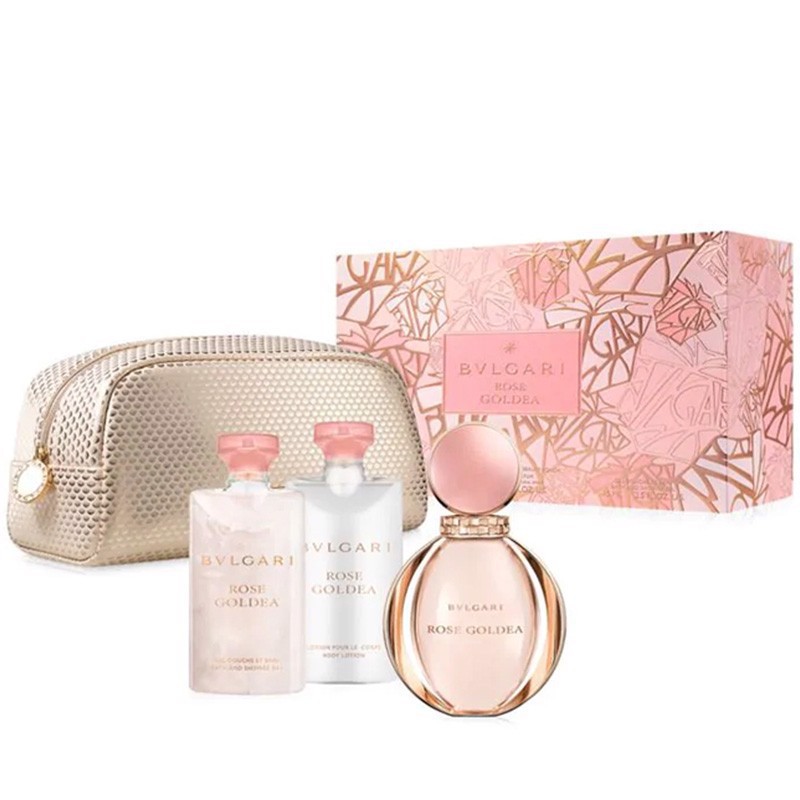 Set 3 Sản Phẩm Nước Hoa Nữ Bvlgari Rose Goldea 75ml-75ml-90ml Kèm Túi Vàng Gold Sang Trọng - Thương Gia Trading