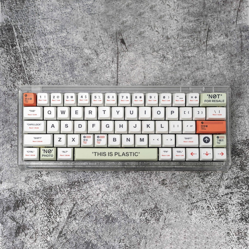 Plastic keycap MDA Profile retro PBT sublimation IKBC Ningzhi RK 61/64/84/87/980/104 Nắp Nhựa Đậy Chìa Khóa Phong Cách