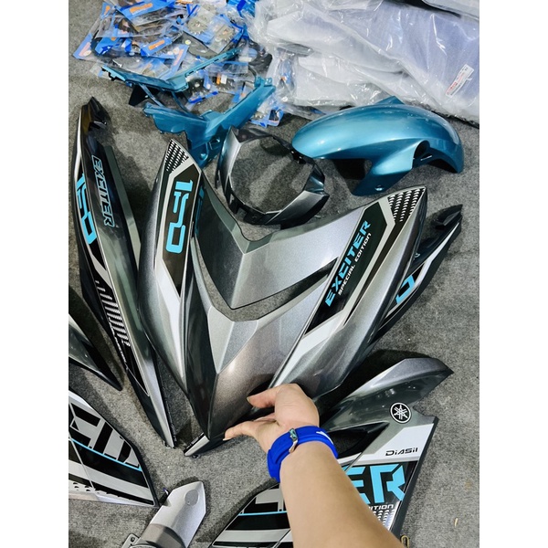 Dàn Áo Xanh Xám Exciter 150