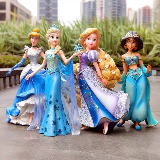 Tứ Đại Công Chúa Disney - Tượng Búp Bê Trang Trí Mô Hình Trang Trí Bánh Kem