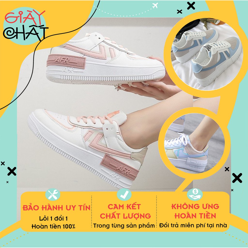 Giày thể thao nữ 66 đế bằng, Giày sneaker nữ thấp cổ kiểu dáng Hàn quốc