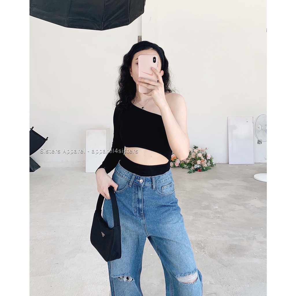 QUẦN JEANS ỐNG PASS RÁCH 2V-QJ070