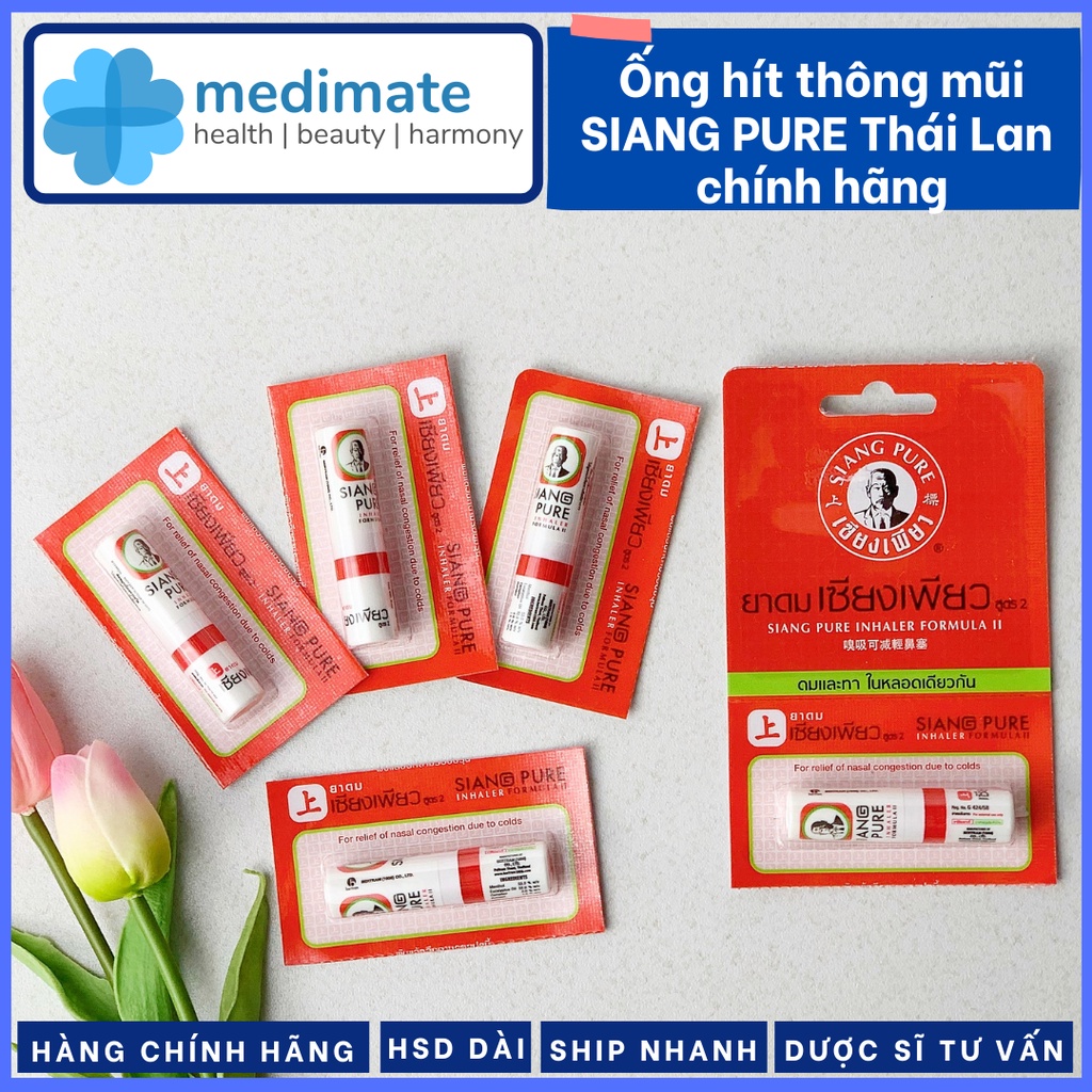 Ống hít thông mũi Thái Lan SIANG PURE chính hãng