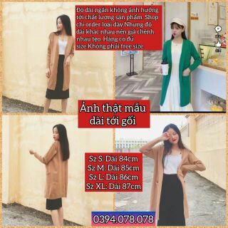 ÁO KHOÁC CARDIGAN DÁNG DÀI PHONG CÁCH HÀN QUỐC ( Quảng Châu)