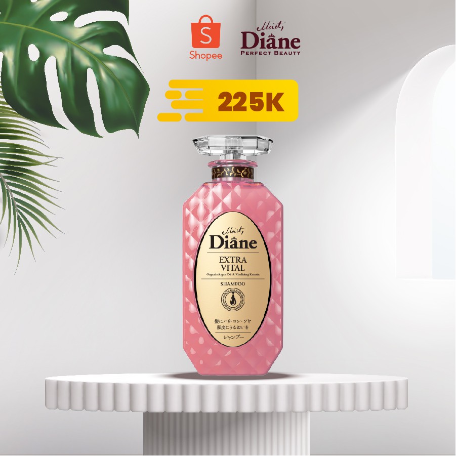 Dầu gội tăng cường sức sống cho tóc yếu Moist Diane Extra Vital -450ml