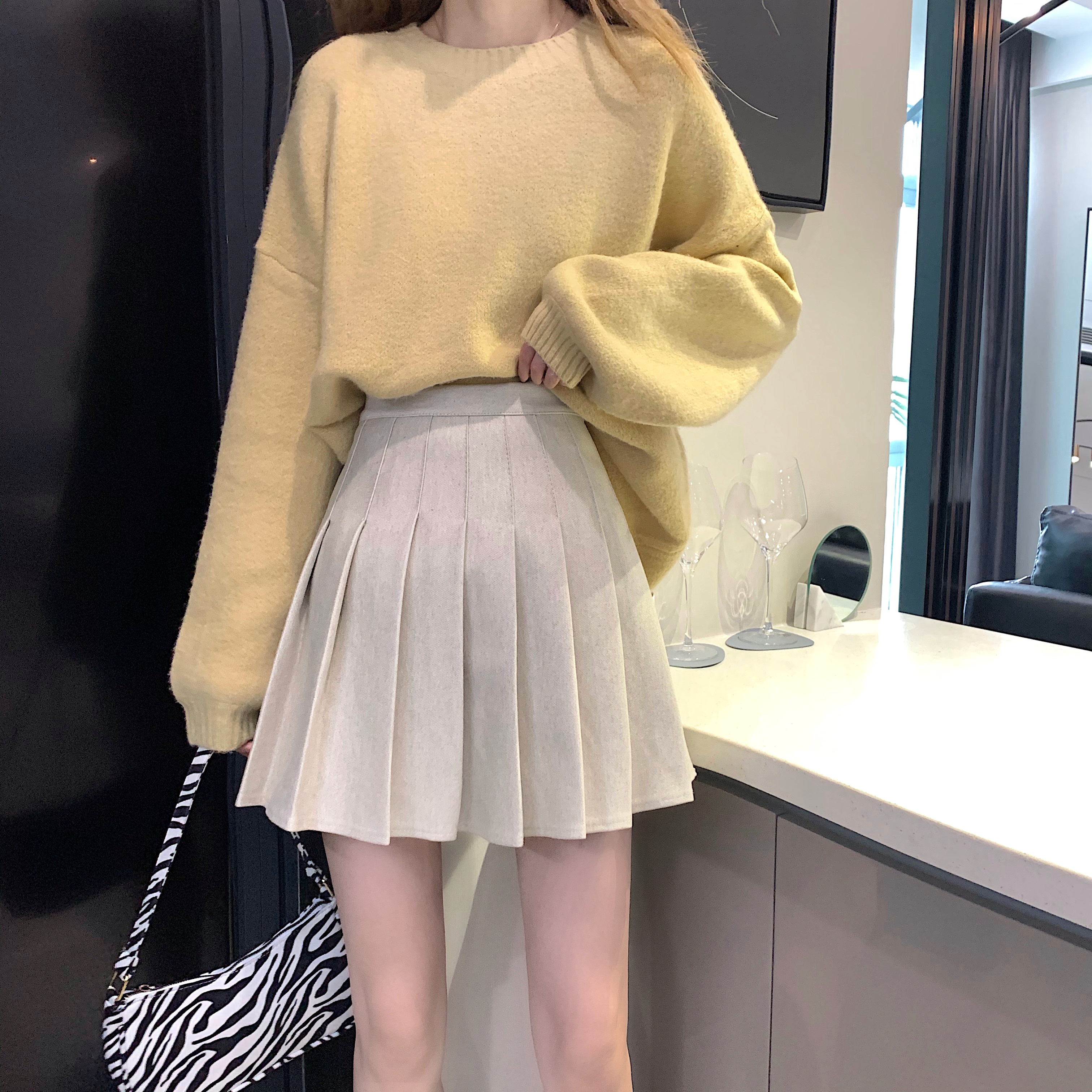 [Mã FADIRECT20 giảm 20K đơn 150K] Xiaozhainv Chân váy chữ A xếp ly phong cách thời trang Hàn xinh xắn dành cho phái đẹp | BigBuy360 - bigbuy360.vn