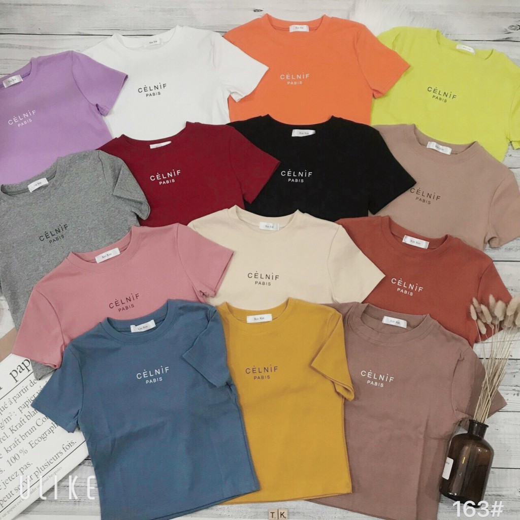 Áo Croptop 💖  💖FREESHIP Áo croptop ngắn tay ôm Chất co dãn 4 chiều, thoáng mát Thời Trang Mùa Hè 2021