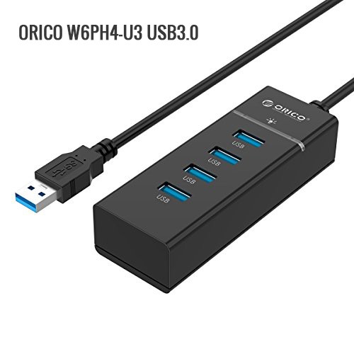 Bộ chia USB HUB 4 cổng USB 3.0 ORICO W6PH4-U3-BK- Hàng Chính Hãng