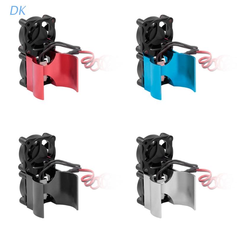 DK 4 Colors Motor Heatsink with Twin Cooling Fan for RC Car 540 550 Spare Parts