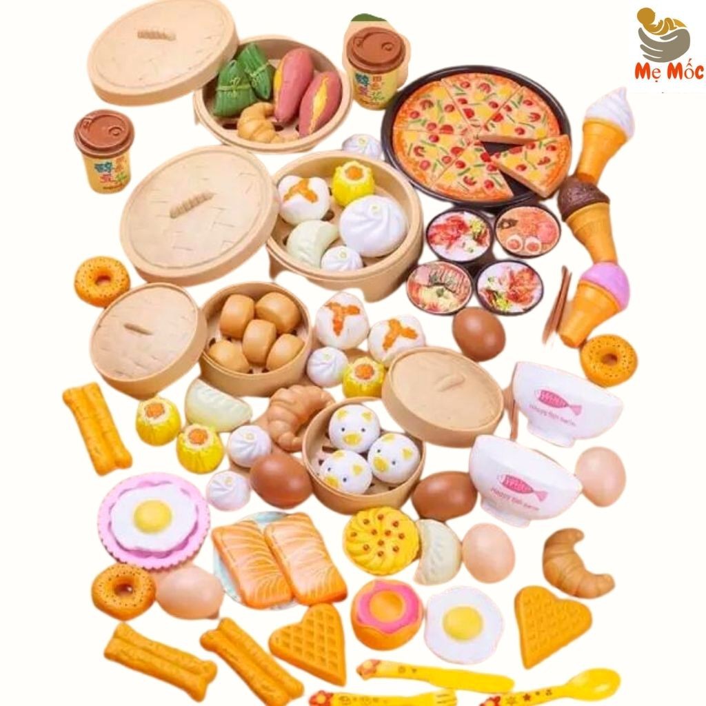 Đồ Chơi Nấu Ăn 88 Chi Tiết Cho Bé Thóa Sức Sáng Tạo, Tư Duy Thông Minh- Shop Mẹ Mốc ,NA88