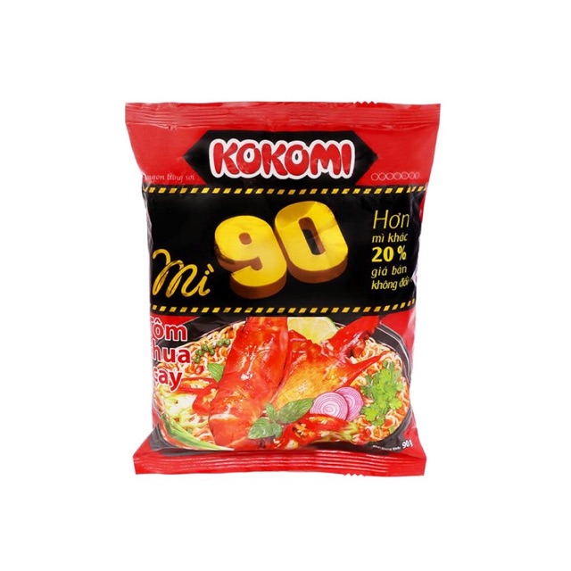Mì Tôm Chua Cay Kokomi 90g/gói (combo 5 gói)