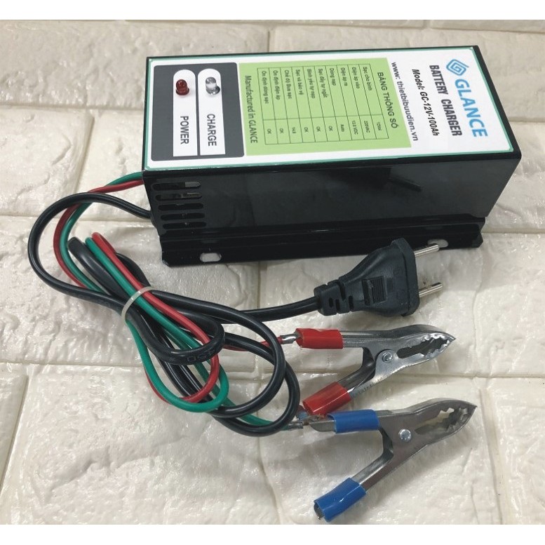 Máy nạp ắc quy tự động GLANCE GC12V-100Ah