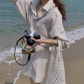 Set áo sơ mi + quần đùi oversize