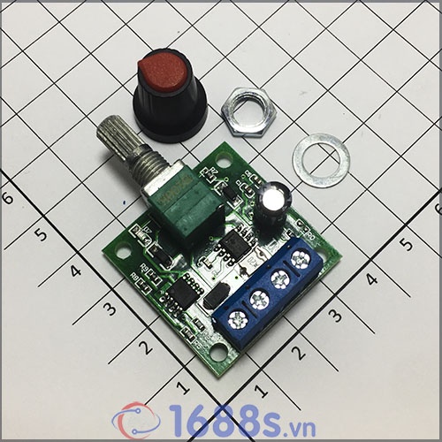 Mạch điều tốc động cơ PWM 2A DC 3V-12V - 1803BK - 1688s.vn