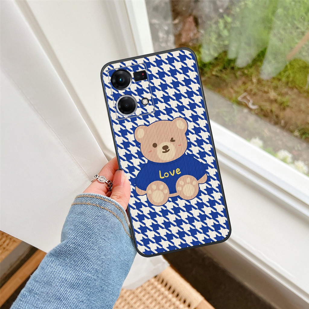 Ốp lưng Oppo Reno 7 / Reno 7 4G gấu, bear, ốp điện thoại dễ thương, chống va đập, giá rẻ