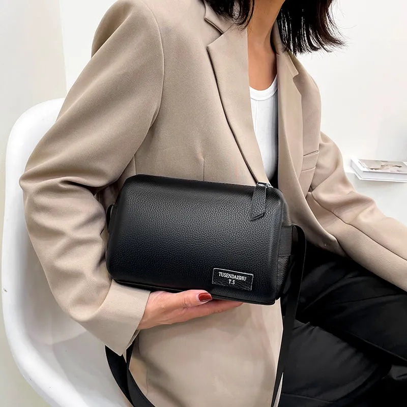 Túi Da Đeo Chéo Hình Trụ Thời Trang Cho Nam Và Nữ ko046