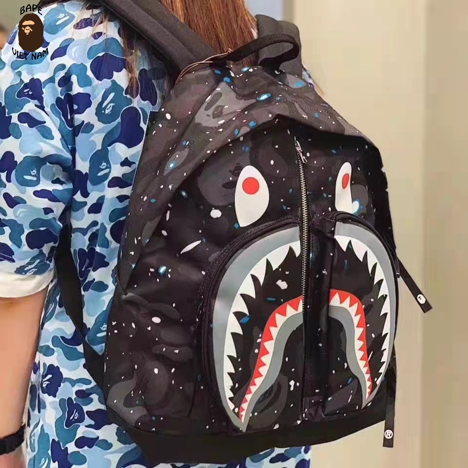 [LikeAuth] Balo Bape Shark Galaxy, Balo A bathing ape nhiều mẫu, chất liệu Polyester, chất lượng Best Quality BapeVN