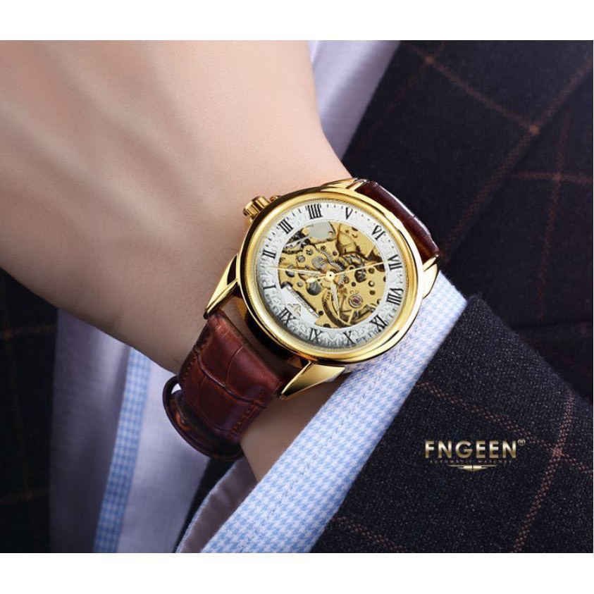 [Mã FAMAYFA2 giảm 10K đơn 50K] ĐỒNG HỒ CƠ NAM AUTOMATIC FNGEEN | BigBuy360 - bigbuy360.vn