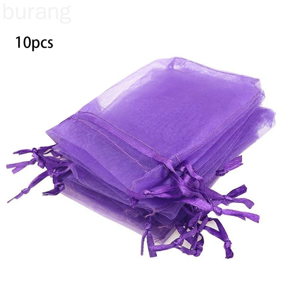 Set 10 Túi Lưới Rút Dây Đựng Quà