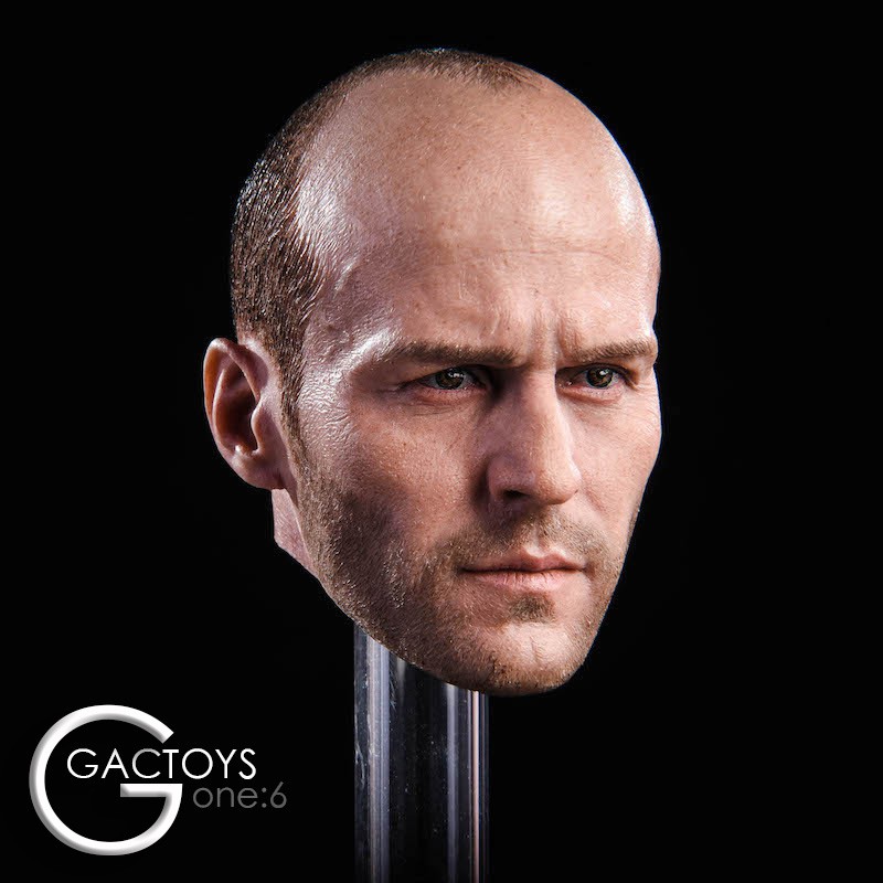 Mô hình đầu nam Jason Statham Head Male Frank Martin Phim Người Vận Chuyển tỉ lệ 1/6 - Chính hãng Gactoys