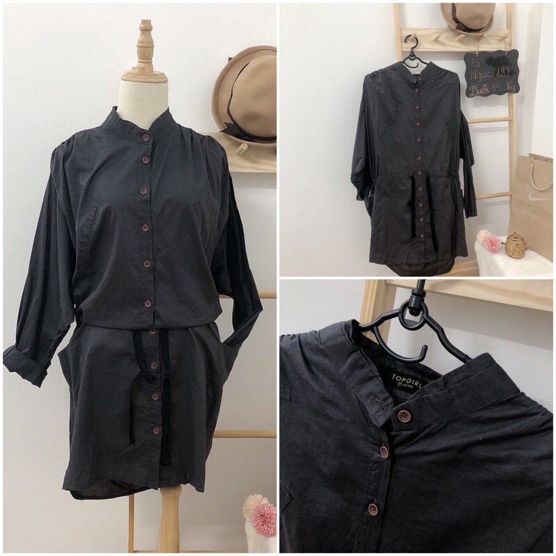 Đầm sơ mi xô linen dưới 65 kg