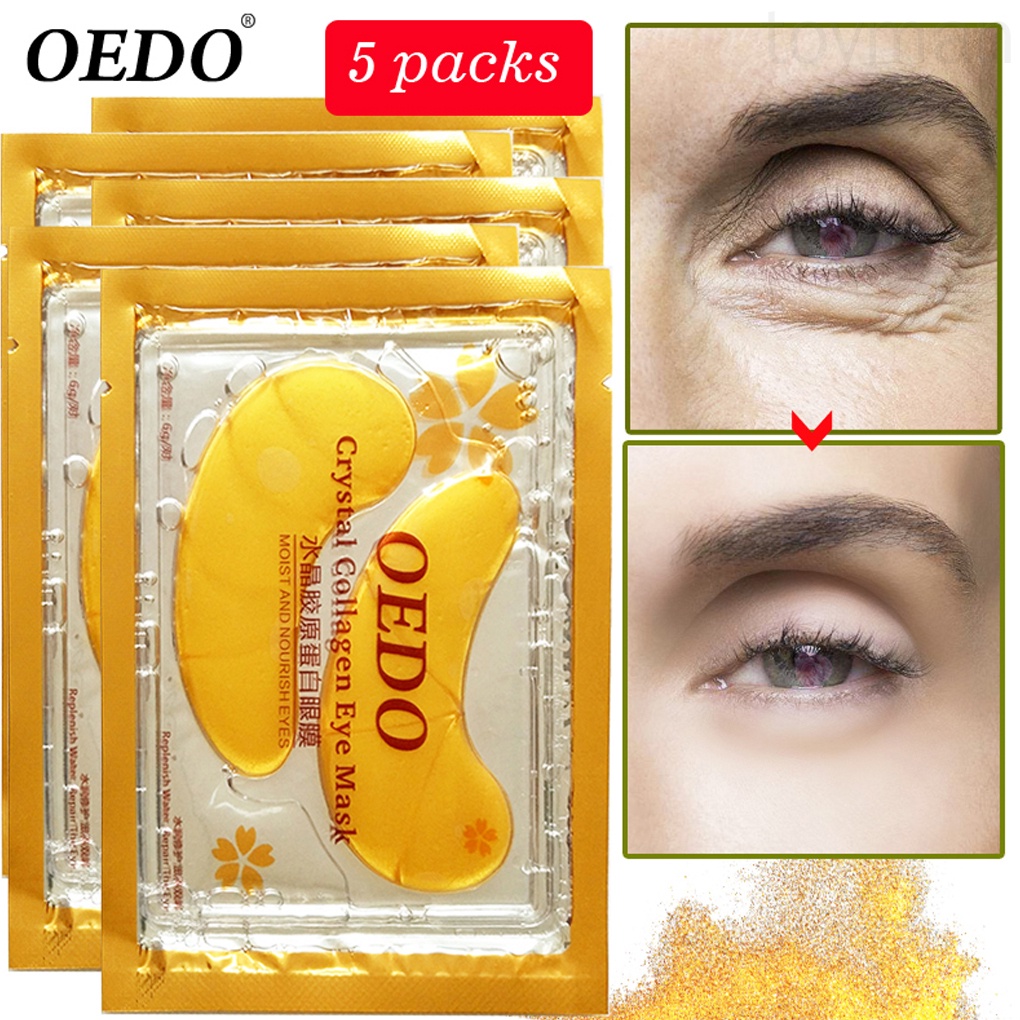 [Hàng mới về] Mặt nạ dưỡng da mắt collagen pha lê vàng chống lão hóa và quầng thâm