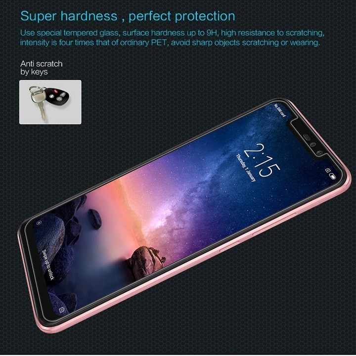 Miếng dán kính cường lực Xiaomi Redmi Note 6 / 6 Pro hiệu HBO  - hàng chính hãng