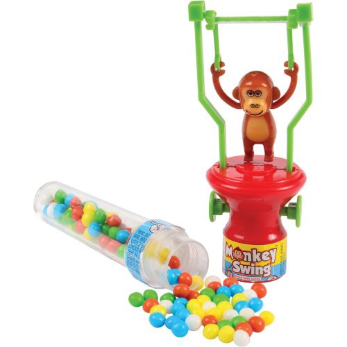 ( Bán sỉ ) Lốc 12c Kẹo đồ chơi Kidsmania Monkey Swing khỉ đung đưa 13gr