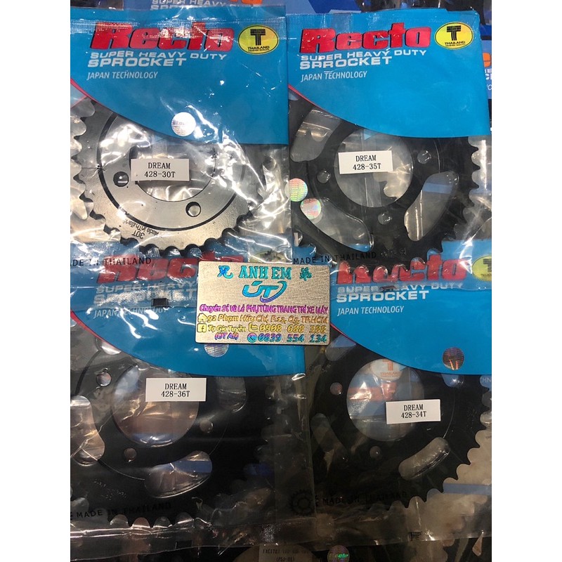 Nhông Dĩa Dream / Wave Nhỏ ( Đủ Size ; 28 - 42 ) Hàng Chính Hãng Recto THAILAND &gt;&gt;&gt;&gt;