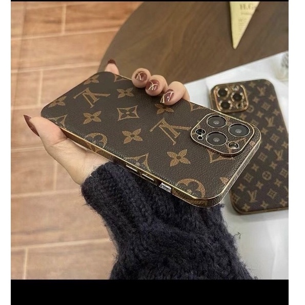 💕BẢO VỆ CAMERA 💕 Ốp điện thoại in logo L..V cạnh vuông cho IP 7 8 X XS 11 12 13 PLUS / PRO / MAX