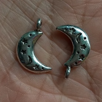 2/5/10 Mặt giả cổ hình mặt trăng size 20mm