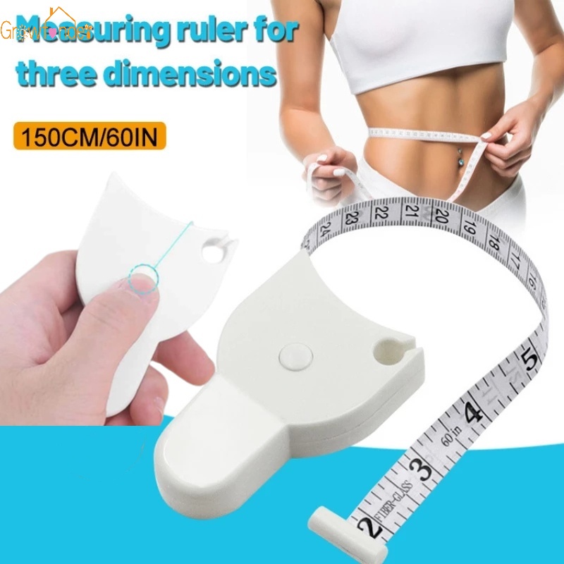 Thước Dây Đo Tự Động Có Thể Thu Vào 150cm Cho Máy May Cơ Thể Chân Ngực Chân Ngực