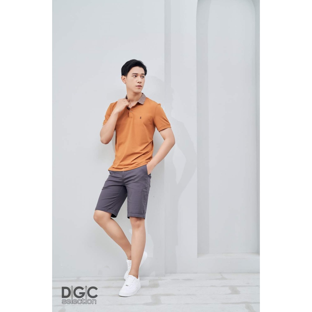 Áo Polo nam ngắn tay thời trang DGCs form Slim Fit cổ phối họa tiết, chất vải CVC mềm mát thấm hút tốt SAP2007M