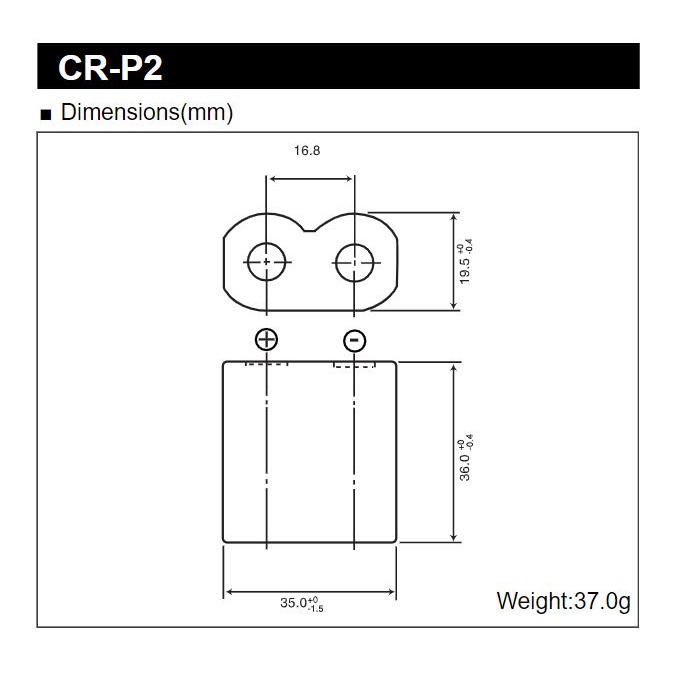 Pin CR-P2 Panasonic 6V chính hãng USA