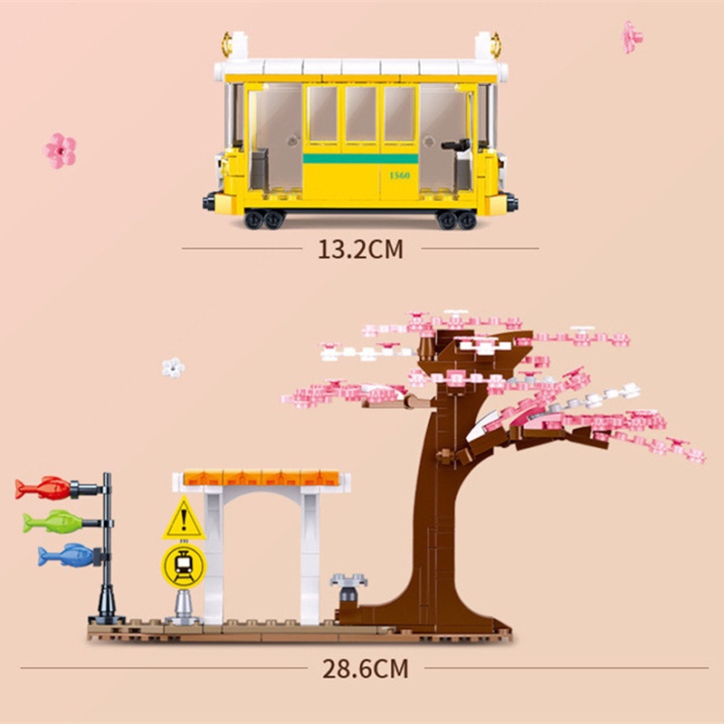 SLUBAN Bộ Đồ Chơi Lắp Ráp  Phong Cách Đường Phố Dành Cho Bé