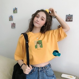 Áo croptop cô gái KT12