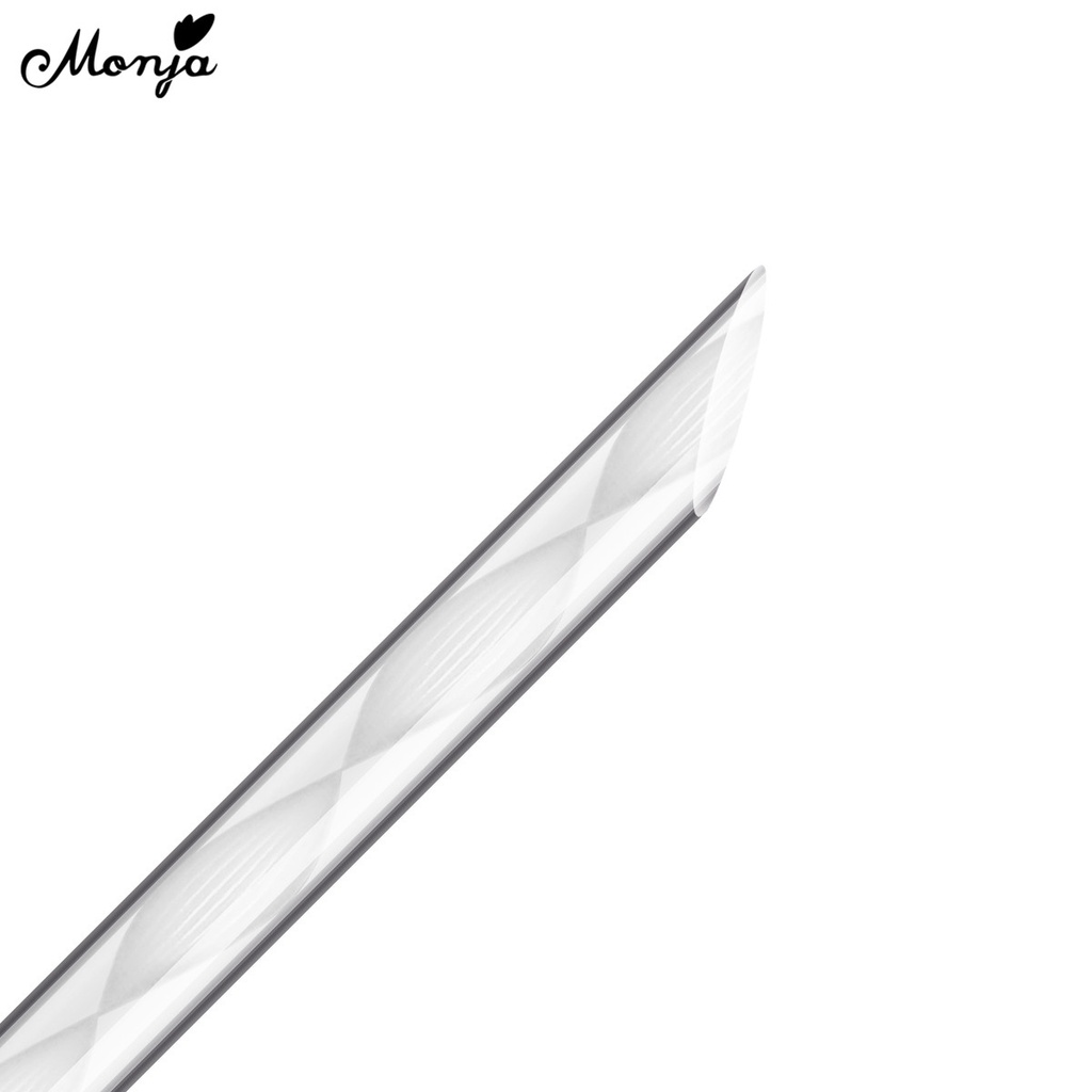 [Hàng mới về] Cọ Vẽ Khắc Họa Tiết Hoa Trang Trí Móng Nghệ Thuật Monja Bột Acrylic Lỏng Tay Cầm Màu Trắng