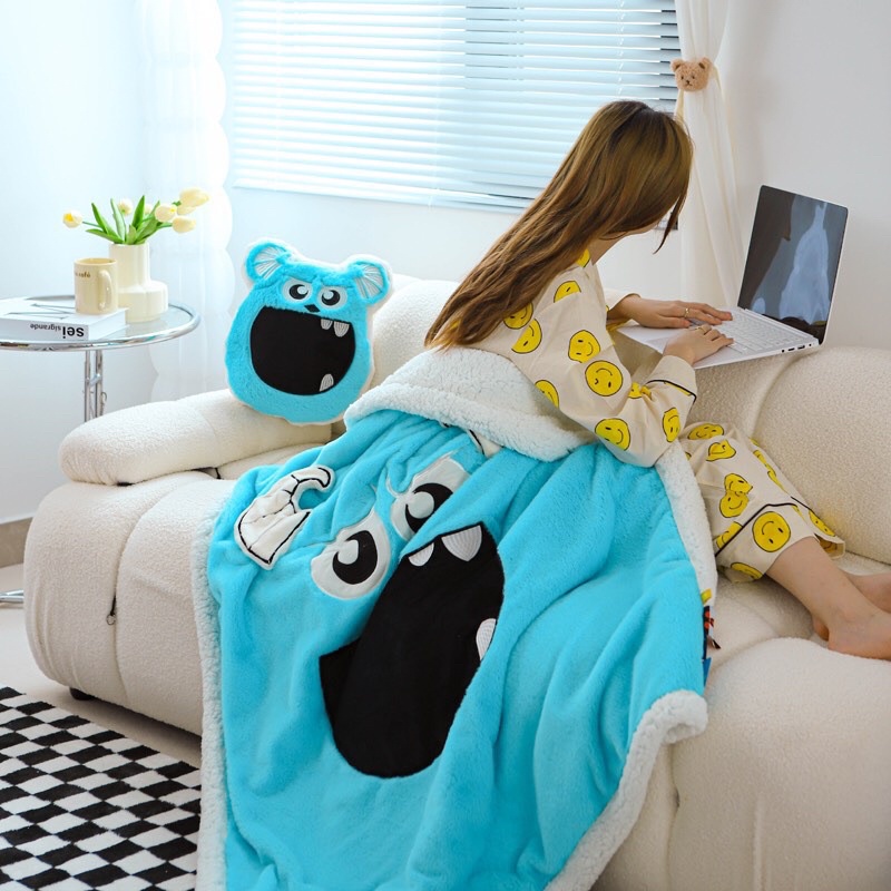 chăn cừu DISNEY ấm áp mềm mịn,Chăn mền cừu dành cho bé krmt 120x150