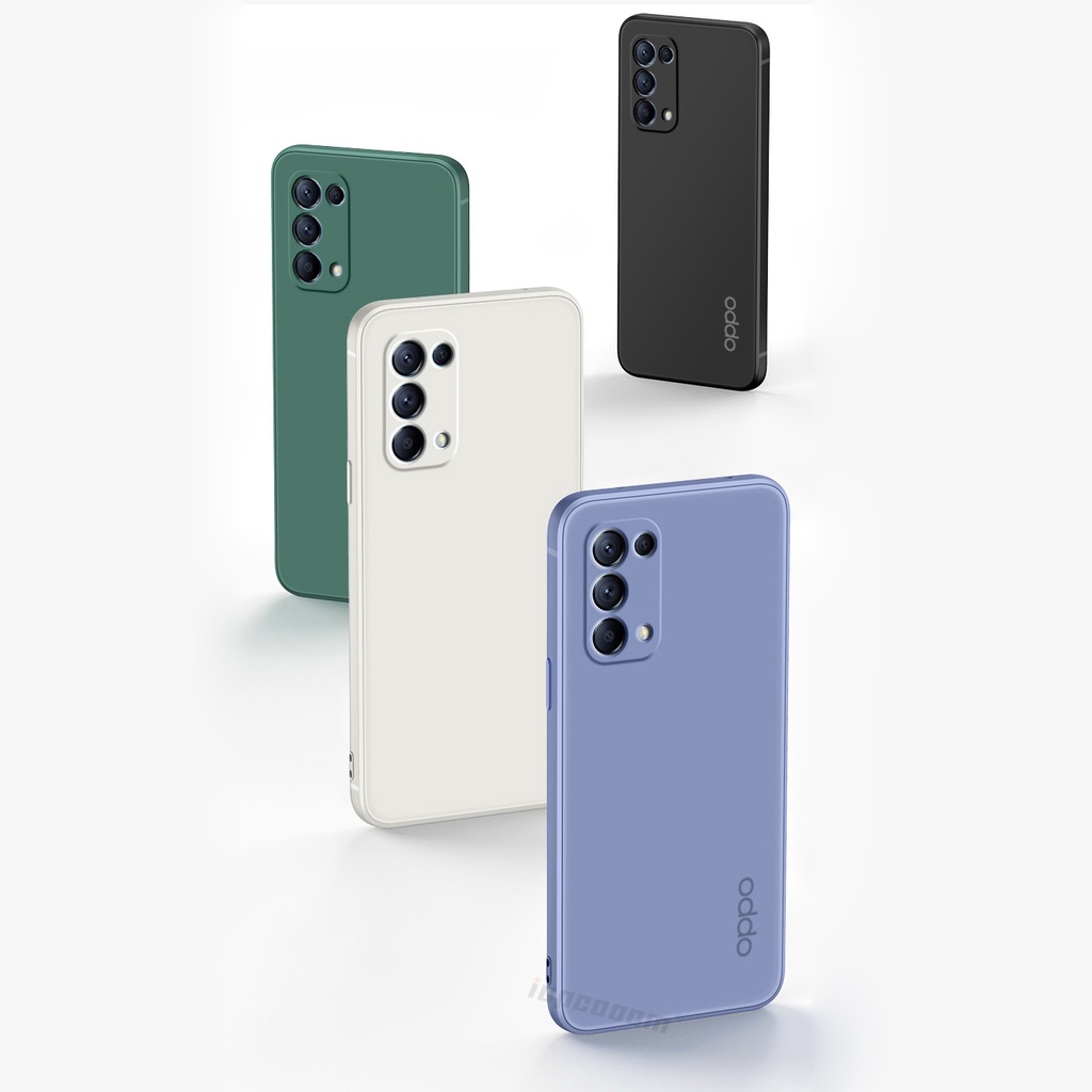 Ốp điện thoại silicon mềm mỏng màu kẹo bảo vệ cho Oppo A54 A15 A15S A35 4G