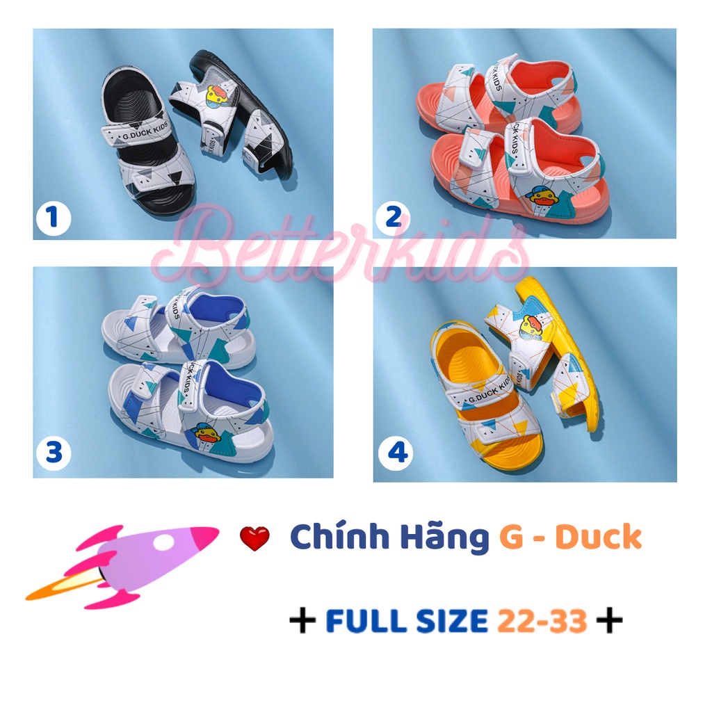 Dép Sandal Cao Cấp Gduck Siêu Nhẹ, Chống Nước, Chống Trơn Cho Bé Trai Bé Gái